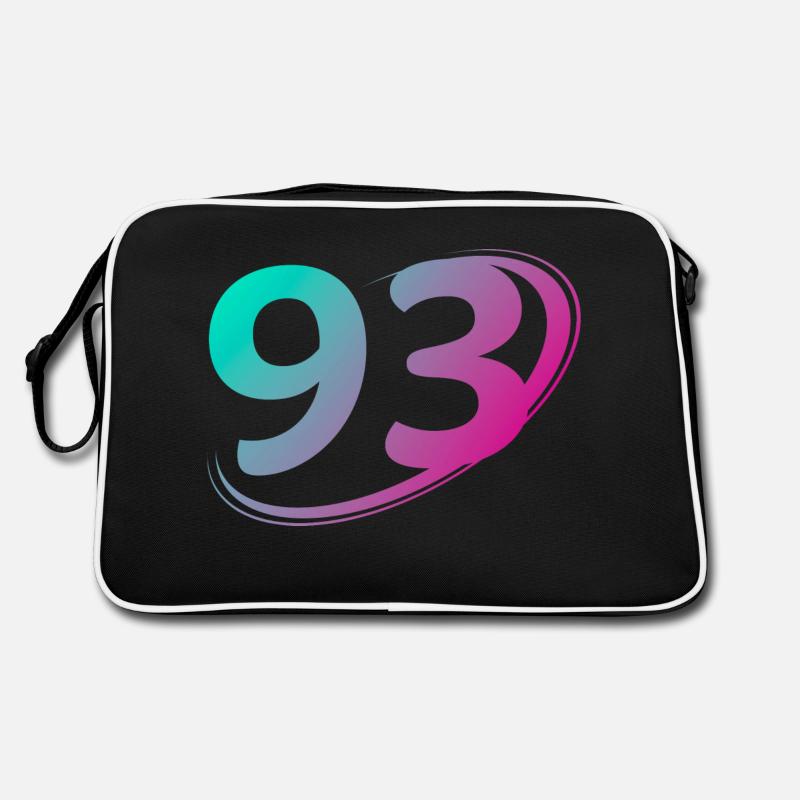 Numéro 93 multicolore Sac Retro