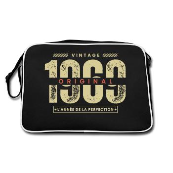 vintage 1969 / année 1969 / t-shirt 1969 - Sac Retro - noir/blanc - Dos