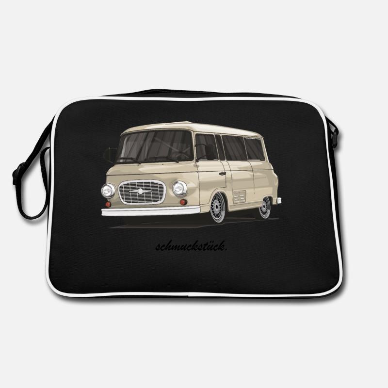 Barkas B1000 // Illustration - Retro Tasche - Schwarz/Weiß