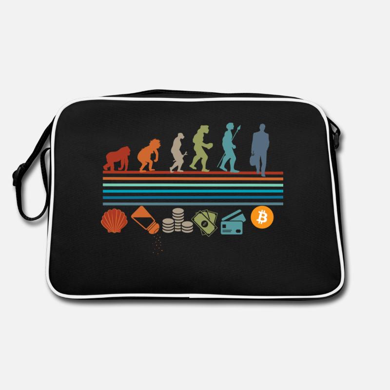 Vintage Retro Bitcoin Evolution Retro Tasche