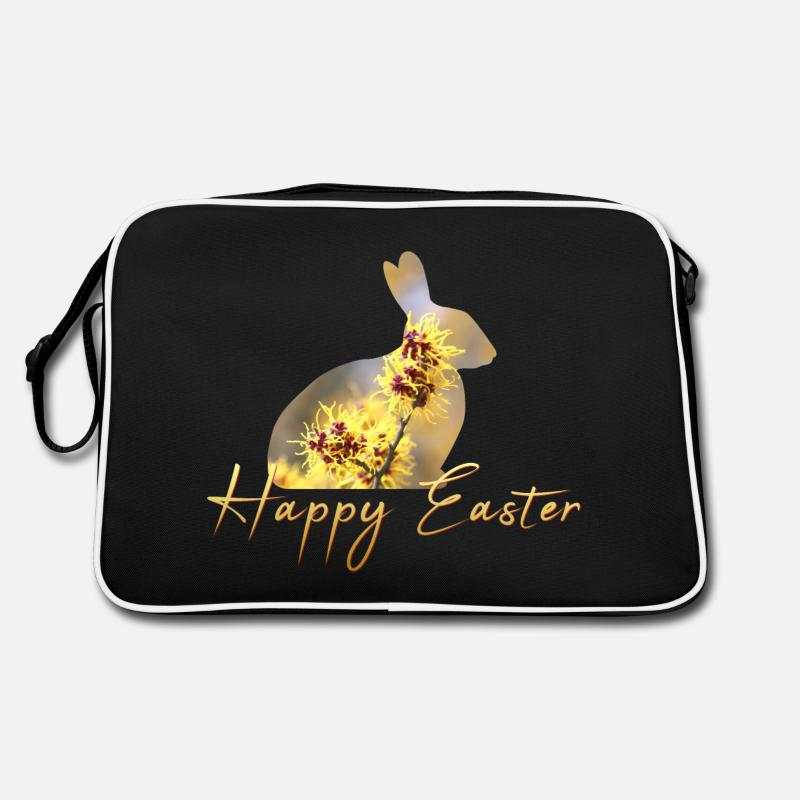 Happy Easter rabbit Retro Tasche