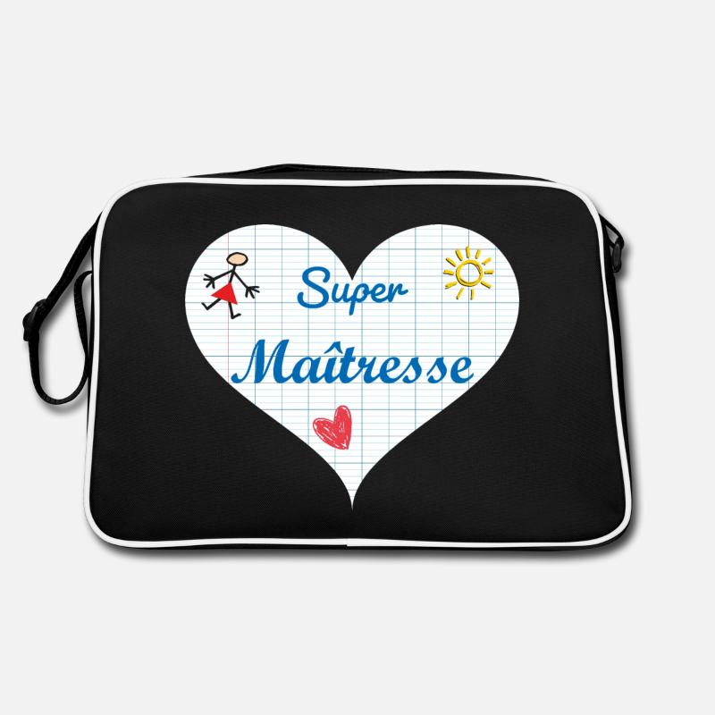 Super Maîtresse - institutrice - Cadeau maîtresse Sac Retro
