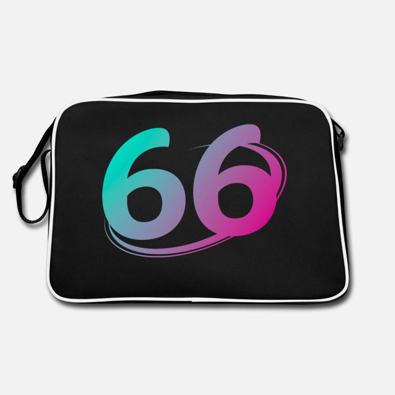 Numéro 66 multicolore Sac Retro