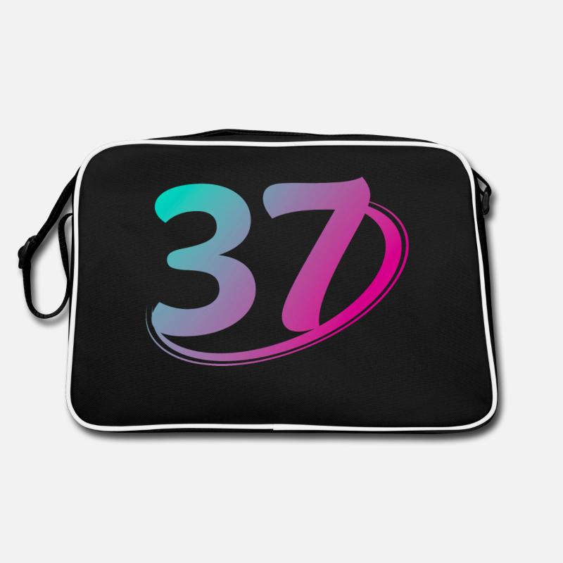 Numéro 37 multicolore Sac Retro