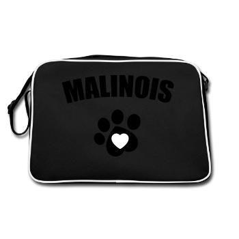 malinois belge Rtero malinois belge - Sac Retro - noir/blanc - Dos