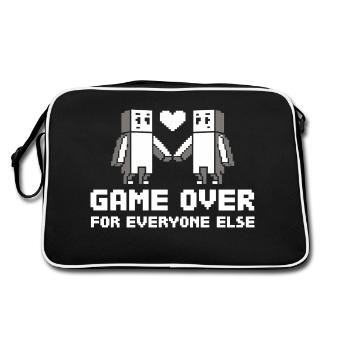 Game over for everyone else - Retro Bag - black/white - Back