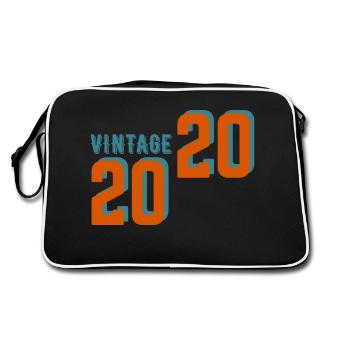 Vintage rétro 2020 - Sac Retro - noir/blanc - Dos