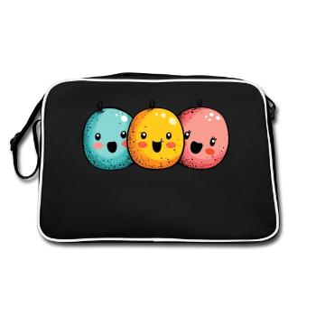 Joie de carnaval avec des confettis - Sac Retro - noir/blanc - Dos