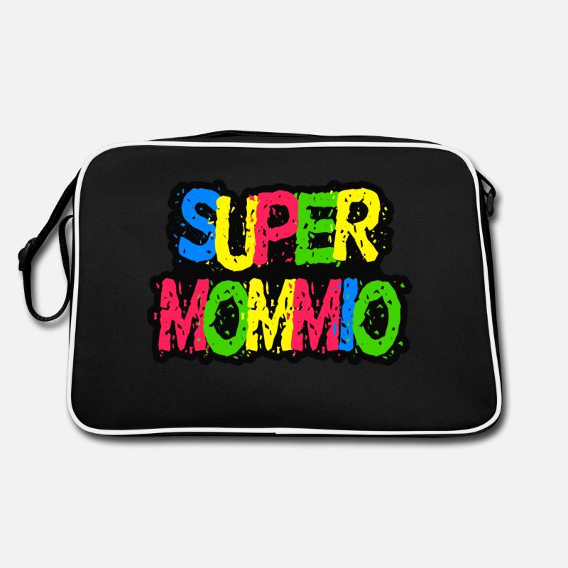 Super Mommio Lustiges Muttertags-T-Shirt Retro Tasche