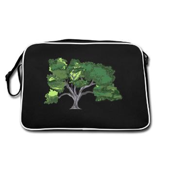 Oak - Retro Bag - black/white - Back