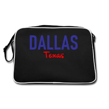 Dallas - Texas - États-Unis - États-Unis d’Amérique - Sac Retro - noir/blanc - Dos