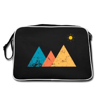 Mountain Biking Forms - Retro Bag - black/white - Back