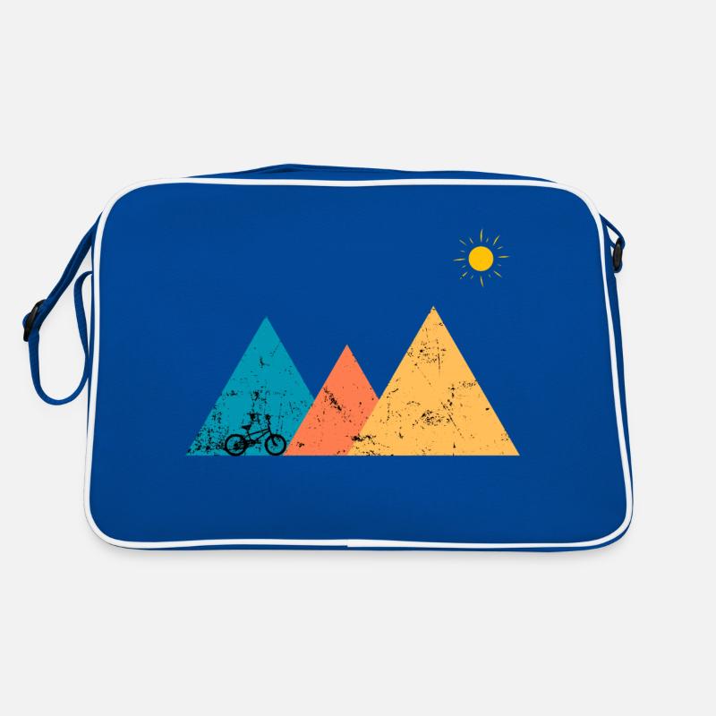 Mountain Biking Forms Retro Bag