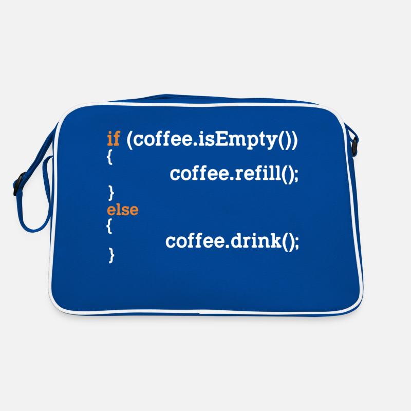 Cadeau de café programmeur drôle pour les codeurs Sac Retro