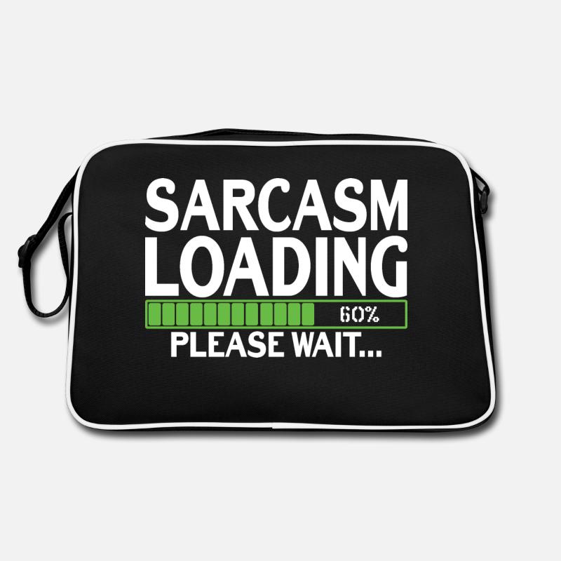 Sarcasm Loading please wait Retro Bag