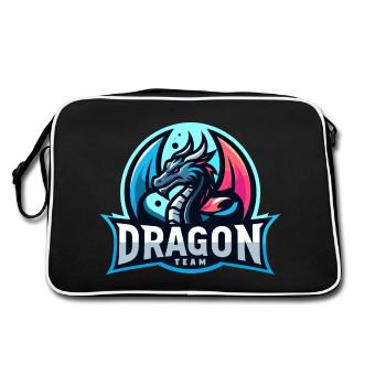 Dragon Team - Retro Bag - black/white - Back
