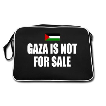 gaza is not for sale - Sac Retro - noir/blanc - Dos