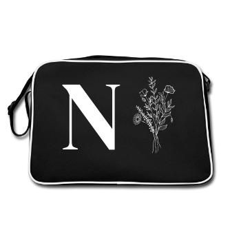 Lette n fleurs minimalistes - Sac Retro - noir/blanc - Dos