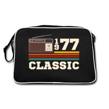 Anniversaire 1977 retro classic - Sac Retro - noir/blanc - Dos