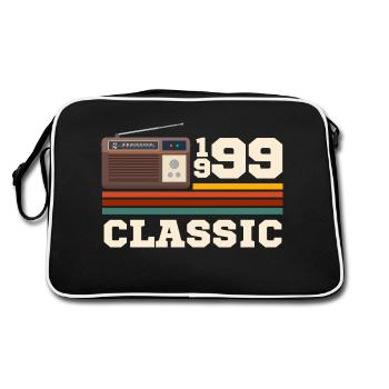 Anniversaire 1999 retro classic - Sac Retro - noir/blanc - Dos