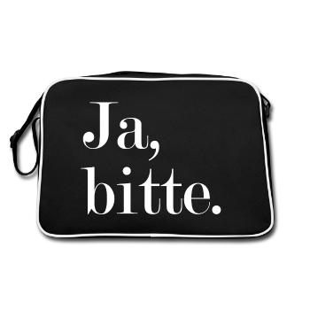 Yes, please Statement Answer - Retro Bag - black/white - Back
