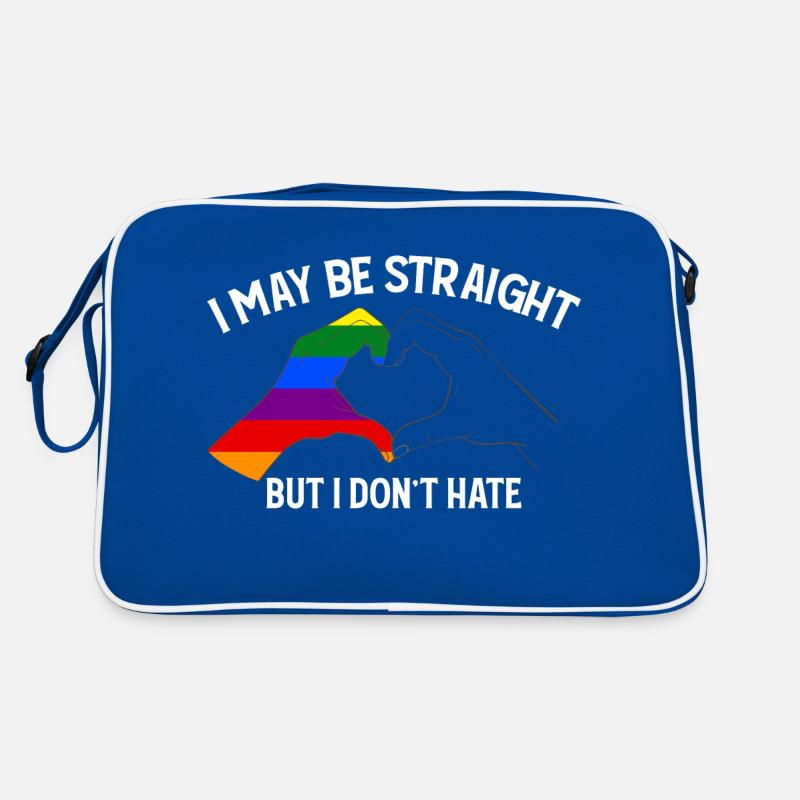 I May Be Straight But I Dont Hate Support LGBT Retro Bag