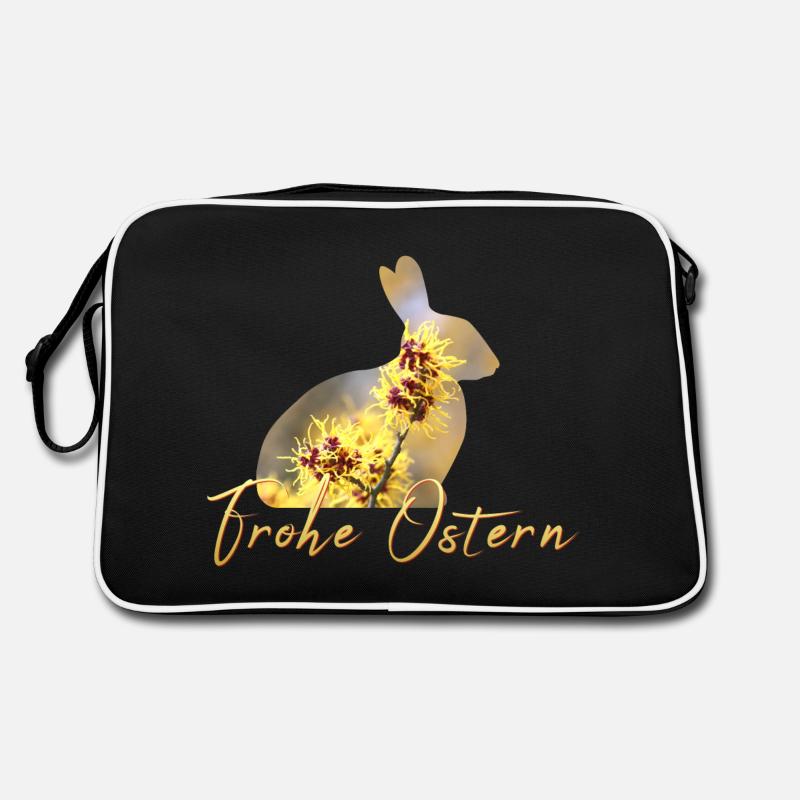 Frohe Ostern Retro Tasche