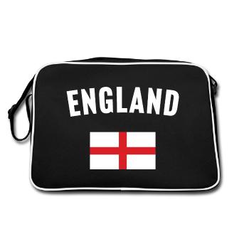 England Flag - Retro Bag - black/white - Back