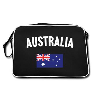 Australia Flag - Retro Bag - black/white - Back