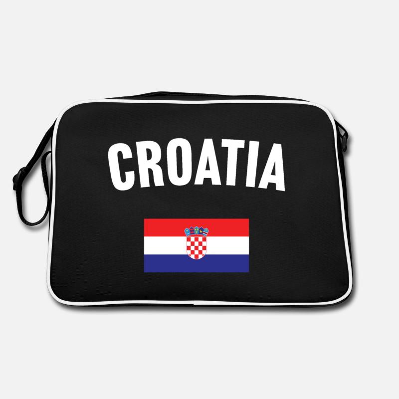 Drapeau de la Croatie Sac Retro