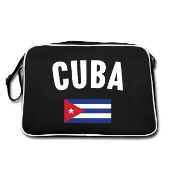 Drapeau de Cuba - Sac Retro - noir/blanc - Dos