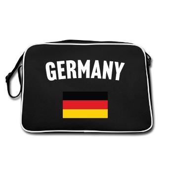 Germany Flag - Retro Bag - black/white - Back