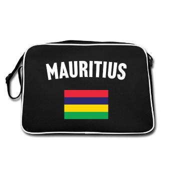 Drapeau de l’île Maurice - Sac Retro - noir/blanc - Dos