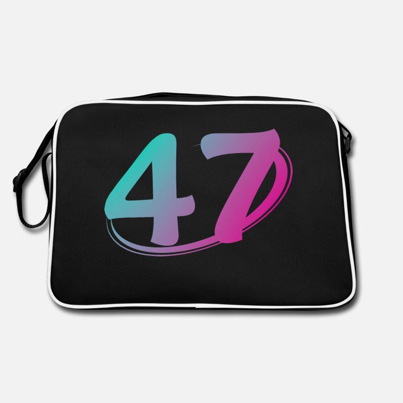Number 47 multicolor Retro Bag