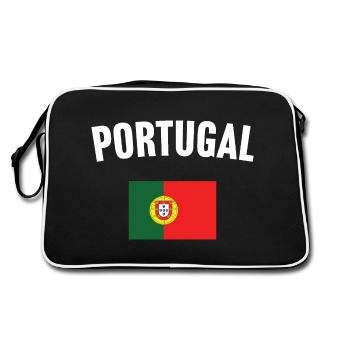 Drapeau du Portugal - Sac Retro - noir/blanc - Dos