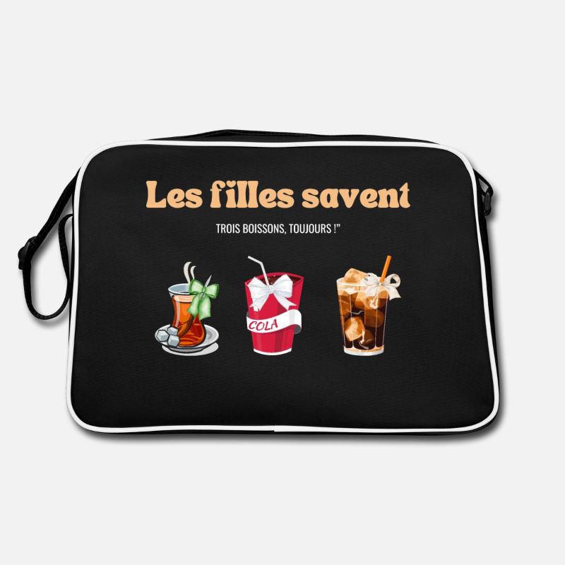 Girls Know Three Drinks Always - Funny Retro Bag