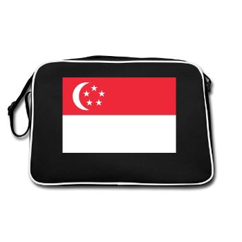 Singapour - Sac Retro - noir/blanc - Dos