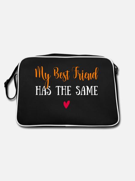 my best friend has the same shirt - Retro Bag - black/white - Back
