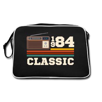 Anniversaire 1984 retro classic - Sac Retro - noir/blanc - Dos