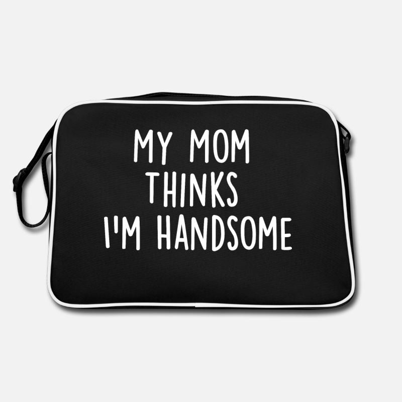 My Mom Thinks Im Handsome Retro Bag