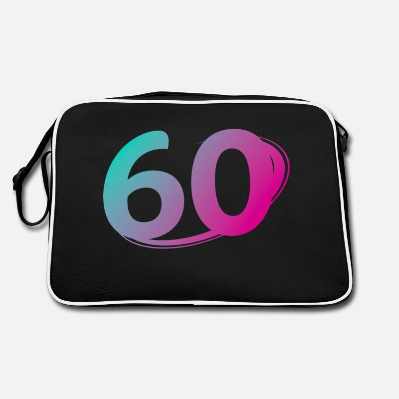 Numéro 60 multicolore Sac Retro