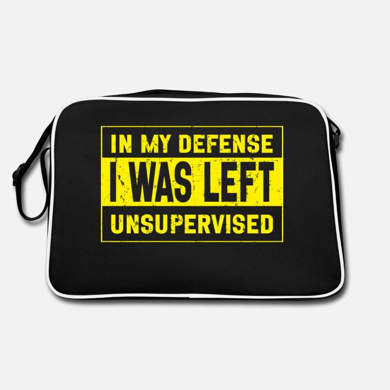 I was left unsupervised Retro Bag