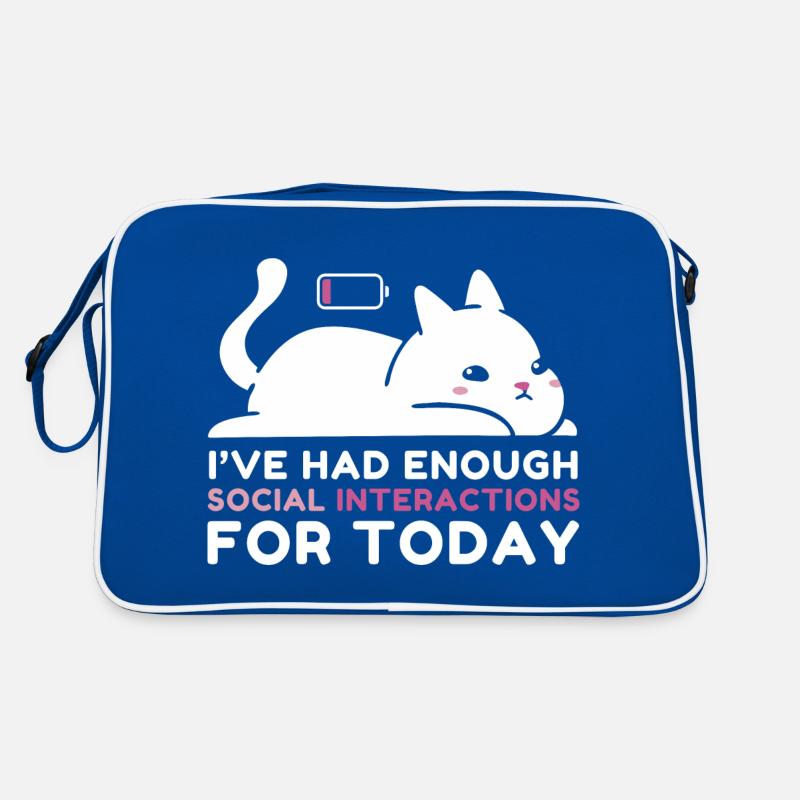 Genügend soziale Interaktionen Retro Tasche