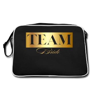 Team Bride Gold - Team Bride - Retro Bag - black/white - Back