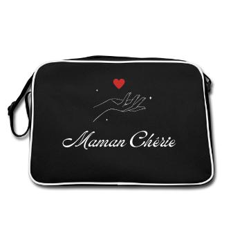 maman chérie - Sac Retro - noir/blanc - Dos