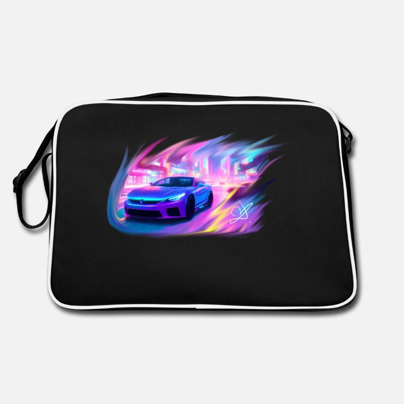 CityPunk - Retro Tasche - Schwarz/Weiß