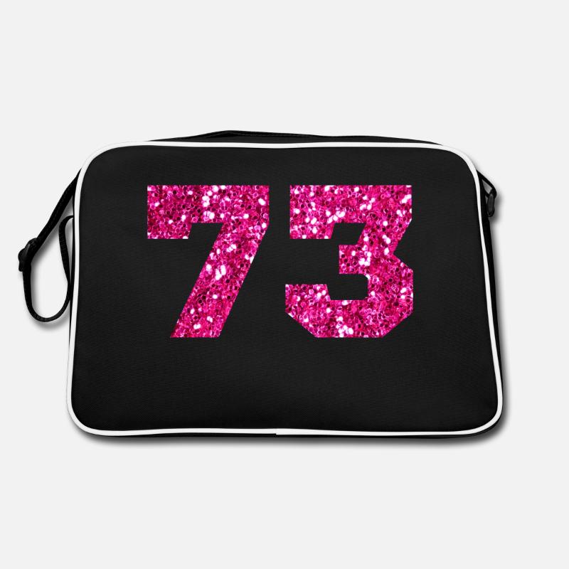 73 Pink Glitter - 73 Geburtstag Retro Tasche