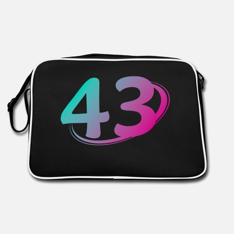 Numéro 43 multicolore Sac Retro