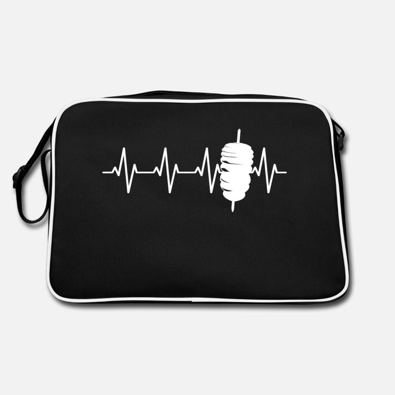 Doner Kebab, Kebab Skewer, Turkish Kebab Grill Retro Bag