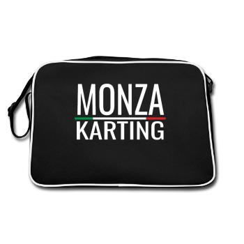Monza Karting Go Kart Gokart Piste de course Go-kart - Sac Retro - noir/blanc - Dos